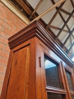 Eiken buffetkast/vitrinekast art:64/26, Ophalen, Met deur(en), Landelijk klassiek, Flamant