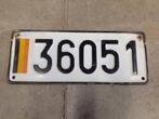 ABL Oude Belgische Militaire nummerplaat, Ophalen of Verzenden