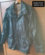 Donker bruin lederen vest, Ophalen, Bruin