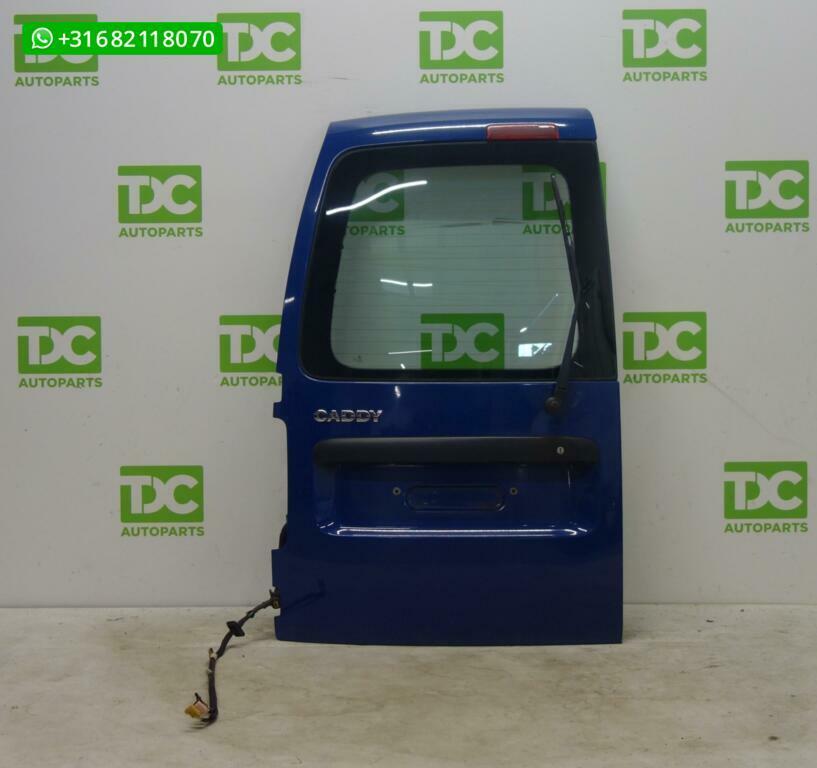 Volkswagen Caddy Achterdeur links met ruit india blue blauw, Gebruikt, Ophalen of Verzenden, Achter, Volkswagen