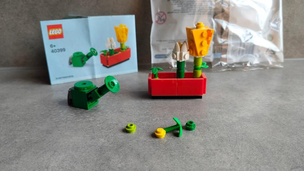 lego 40399 bloem en gieter, Lego, Ophalen of Verzenden, Zo goed als nieuw, Compleet