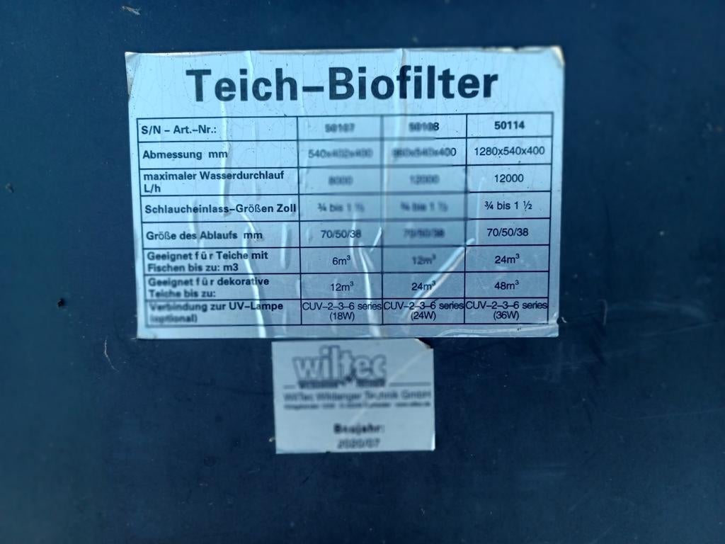 Filtre etang, Jardin & Terrasse, Étangs, Enlèvement