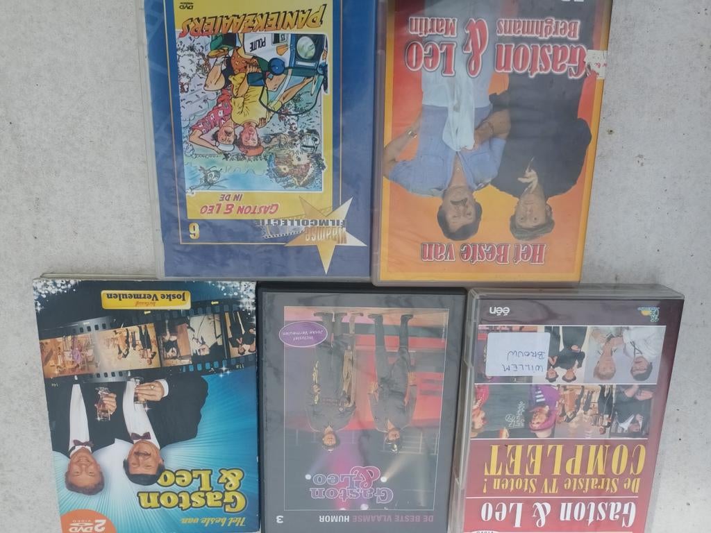 Lot gaston en leo 9 dvd´s, Enlèvement ou Envoi