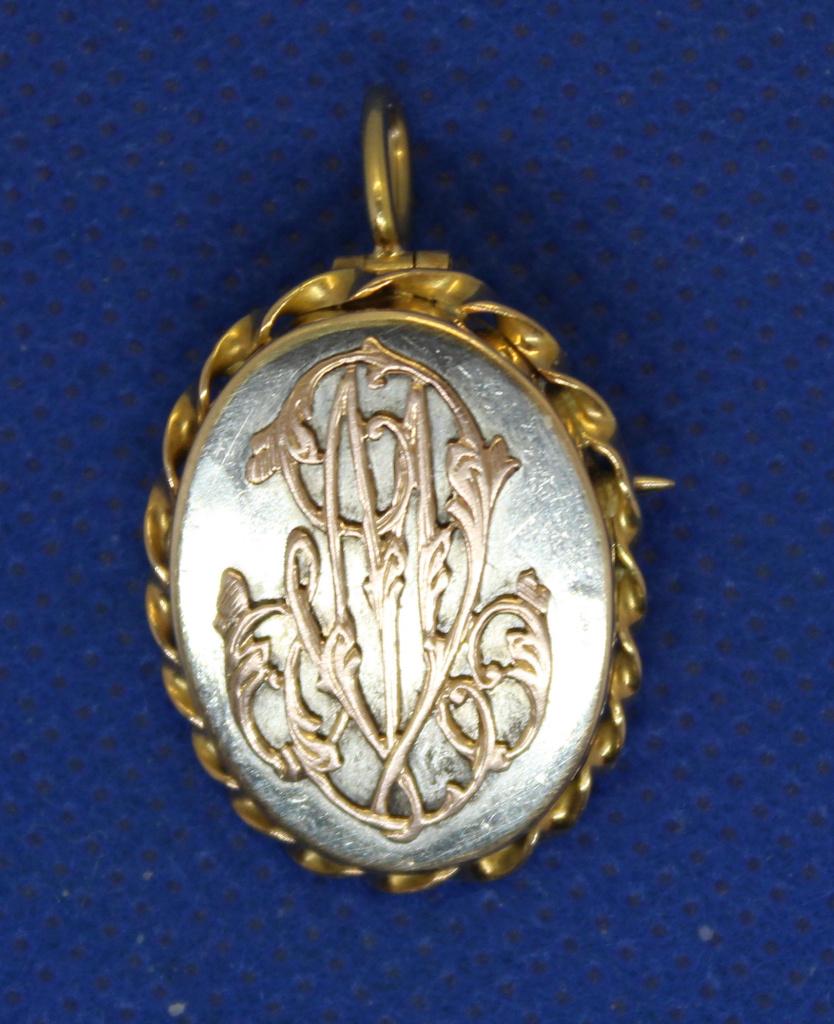 Pendentif/broche en or 18 carats, Bijoux, Sacs & Beauté, Bijoux anciens, Broche, Or, Enlèvement ou Envoi
