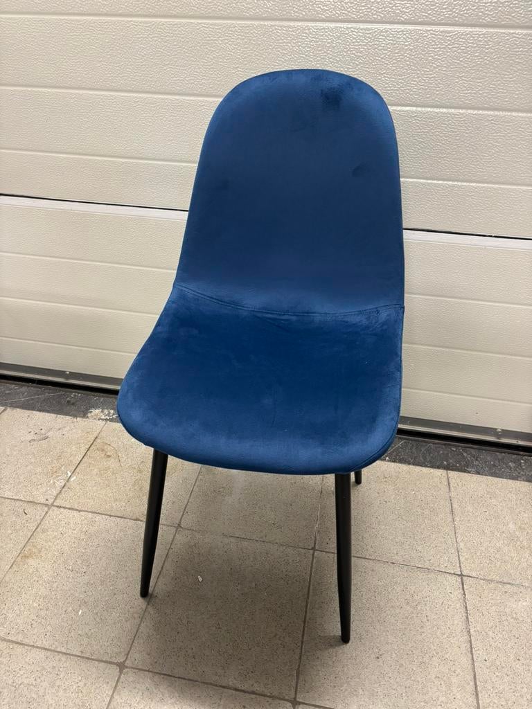 Stoelen 6x nieuw, Maison & Meubles, Chaises, Enlèvement, Neuf, Bleu, Cinq, Six Chaises ou plus