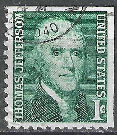 USA 1967/1968 - Yvert 816 - Thomas Jefferson (ST), Verzenden, Gestempeld