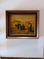 drie boerenvrouwen die aren oprapen na de oogst, Ophalen