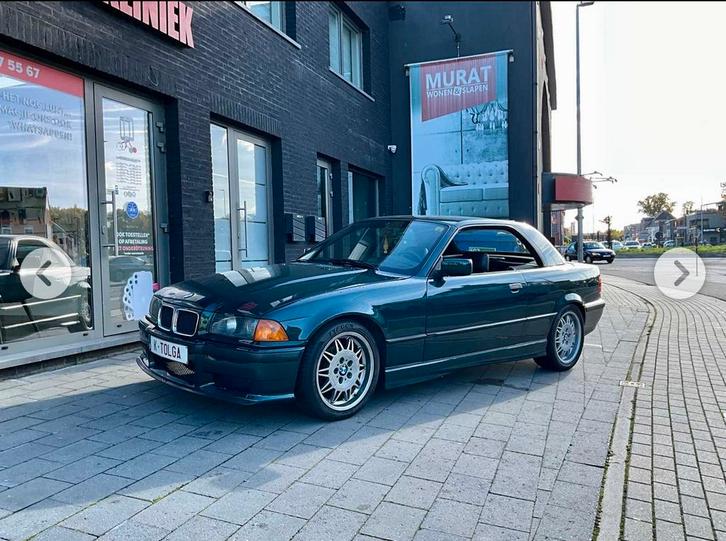 Bmw 320i cabrio e36 carpass belgische wagen, Auto's, BMW, Particulier, 3 Reeks, Benzine, Cabriolet, Handgeschakeld, Groen, Leder