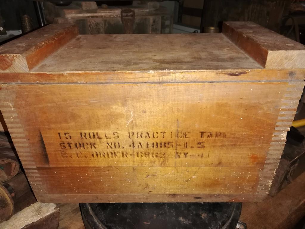 Zeldzame US doos WW voor TG-34-A tapes voor leermachines, Verzamelen, Militaria | Tweede Wereldoorlog, Landmacht, Kist of Geocache