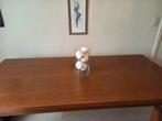 Massieve eiken tafel ev incl stoelen, Huis en Inrichting, Tafels | Salontafels, Ophalen, Zo goed als nieuw, Rechthoekig, Eikenhout