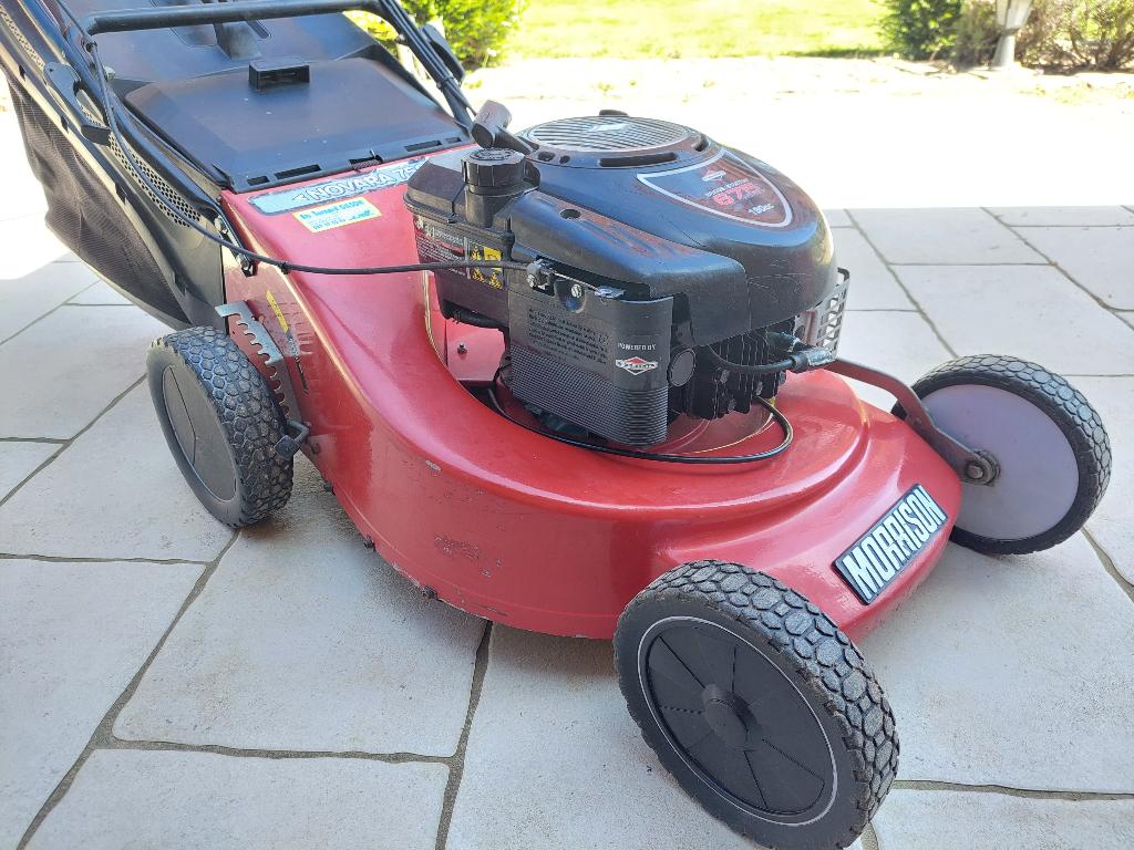 Morrison-maaier (Masport). Interview gedaan., Tuin en Terras, Grasmaaiers, Gebruikt, Benzine-grasmaaier, 50 cm of meer, Cirkelmaaier