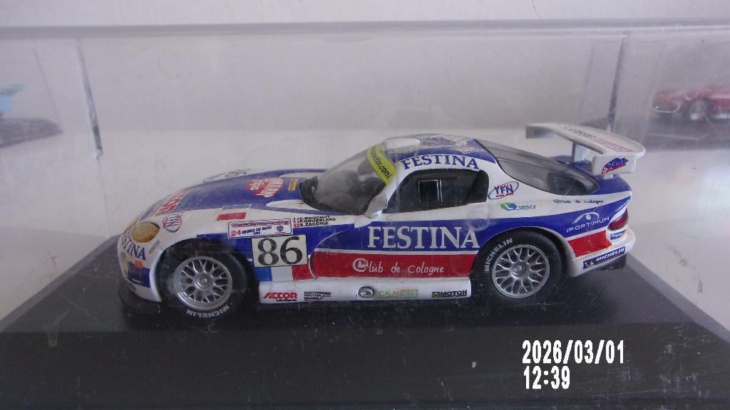 VIPER GTS-R "FESTINA" LE MANS 2003.EXC.ETAT.1/43 IXO,VITRINE, Enlèvement ou Envoi, Comme neuf, Voiture, Autres marques