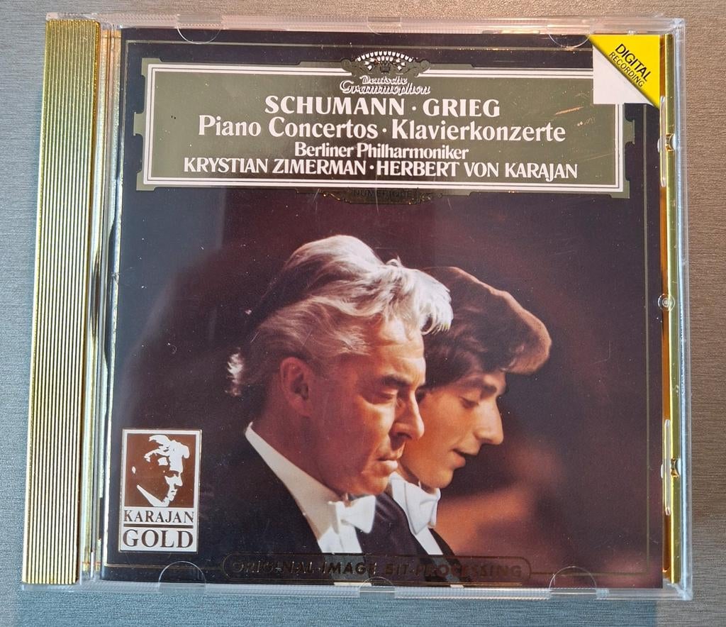 CD. Schumann/Grieg. Concertos pour piano (DG, Zimmerman)., Enlèvement ou Envoi