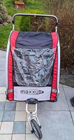 Remorque vélo Maxxus pour 2 enfants excellent état, Enlèvement