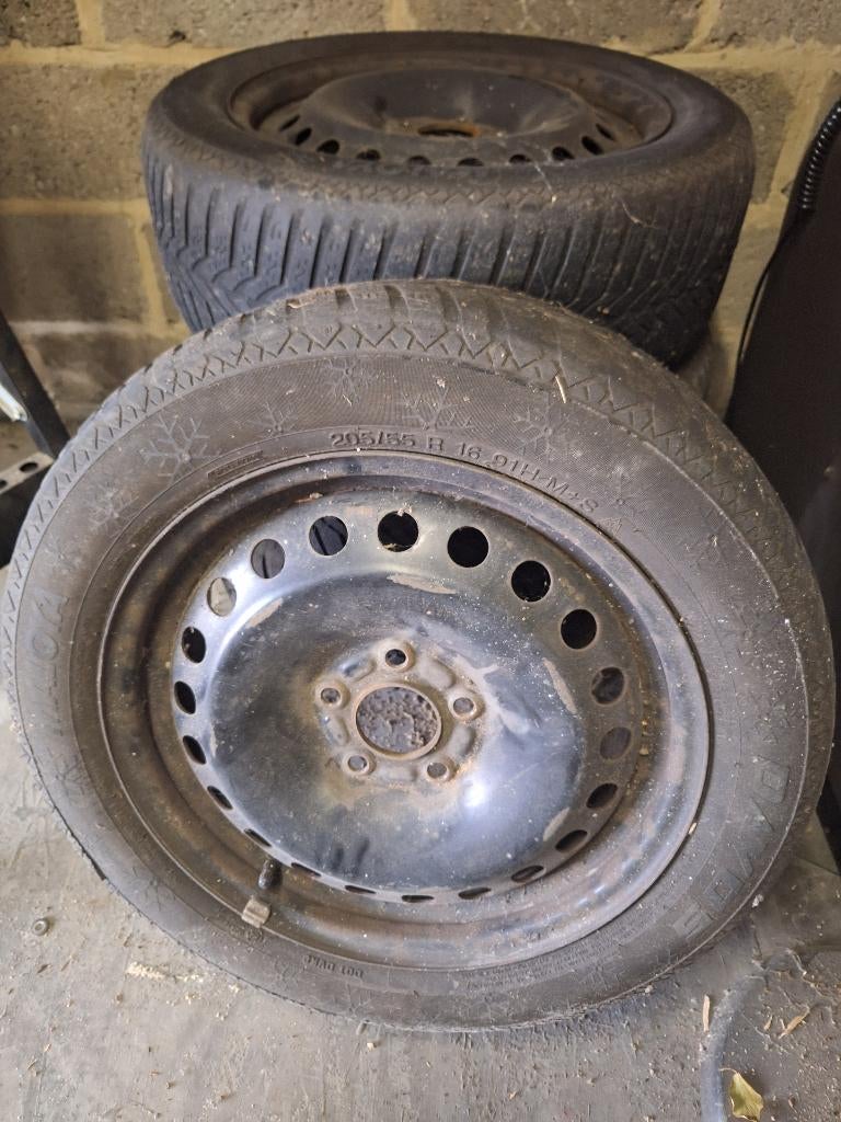(Winter)banden op stalen velg Ford Focus, Ophalen, Gebruikt, 16 inch, Winterbanden
