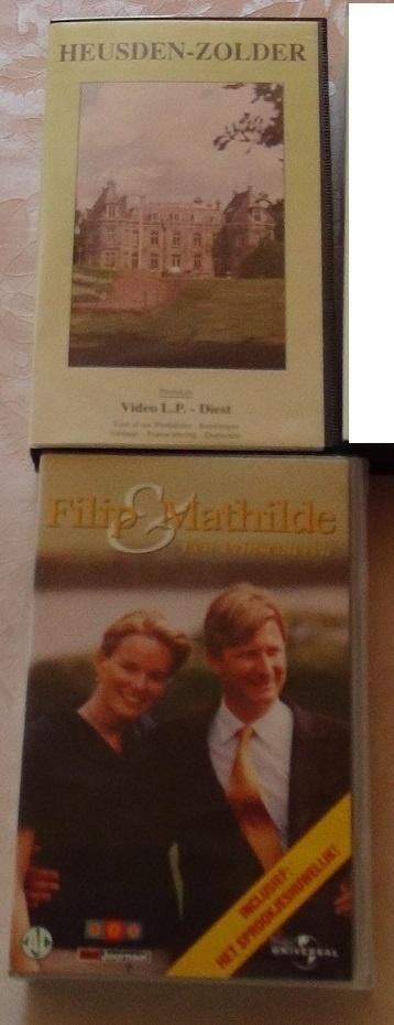 VHS Filip et Mathilde de Heusden, Collections, Maisons royales & Noblesse, Utilisé, Autres types, Enlèvement ou Envoi