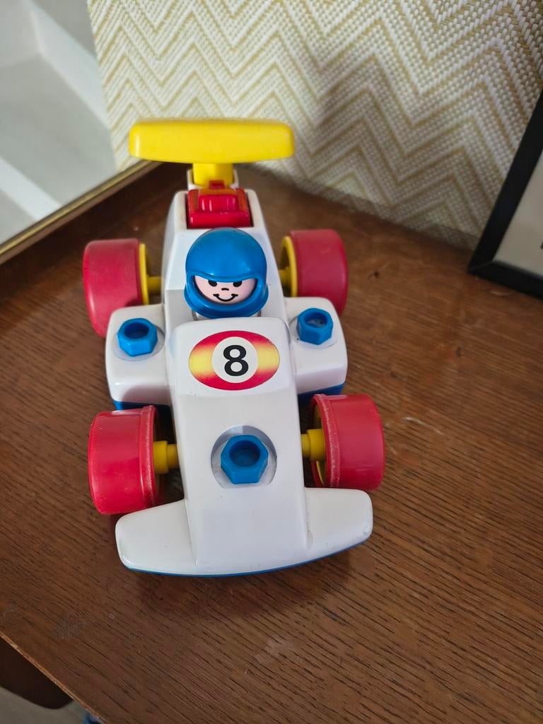 Oude rijdende F1 auto (1984) Fisher Price, Ophalen, Gebruikt, Auto of Voertuig