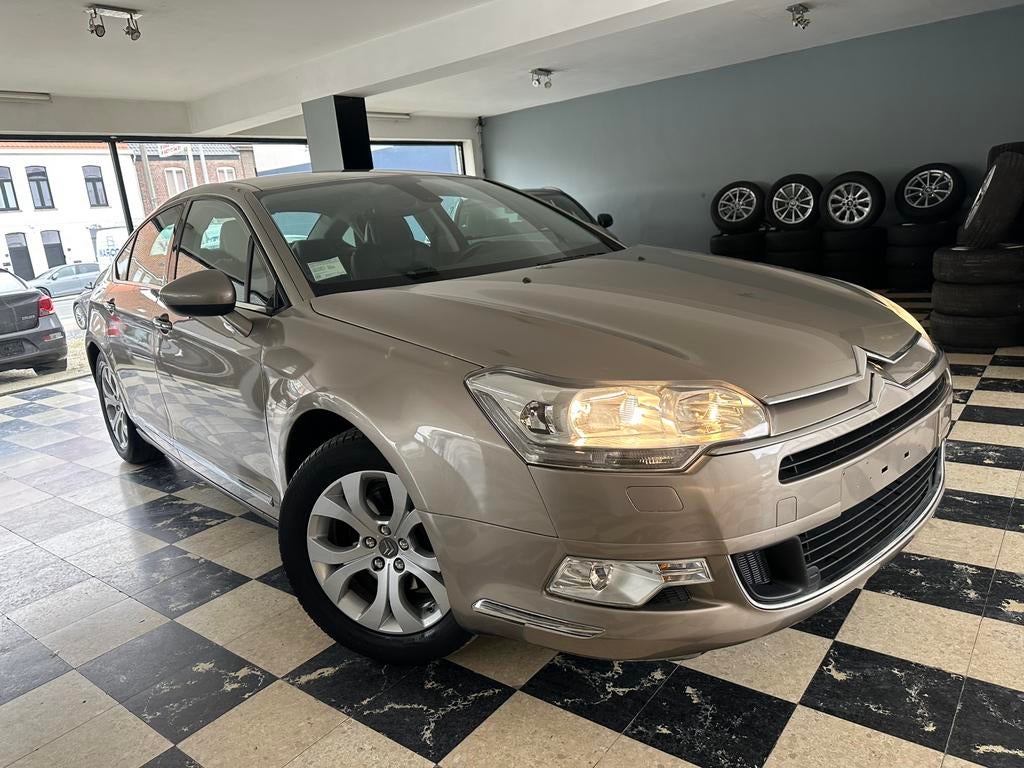 Citroen C5 Automaat **48000km**, Auto's, Citroën, Zwart, 4 cilinders, Leder en Stof, Beige