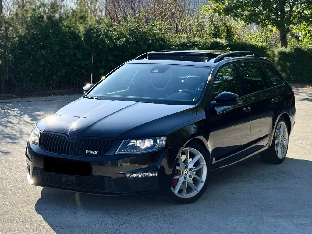 Skoda Octavia RS 2.0 TDI Automaat, Auto's, Automaat, Zwart, Zwart, Bedrijf