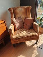 Retro/vintage zetel oranje fluweel., Ophalen