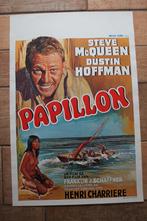 filmaffiche Steve McQueen Papillon 1973 filmposter, Collections, Enlèvement ou Envoi, Rectangulaire vertical, A1 jusqu'à A3, Comme neuf