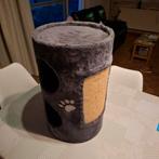 Katten krabpaal en katten huisje grijs, Dieren en Toebehoren, Ophalen, Zo goed als nieuw, Krabpaal
