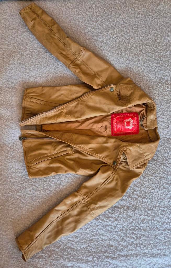 Leren jasje, Maat 38/40 (M), Bruin, Ophalen of Verzenden, Jasje