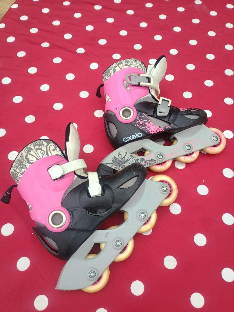 Roller enfant Oxelo, Sport en Fitness, Skeelers, Gebruikt, Kinderen, Inline skates 4 wielen, Ophalen
