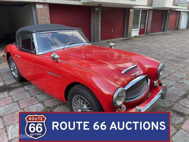 Austin-Healey 3000 Mk III | 1967 | Route 66 Auctions, Austin, Zwart, Bedrijf, Handgeschakeld