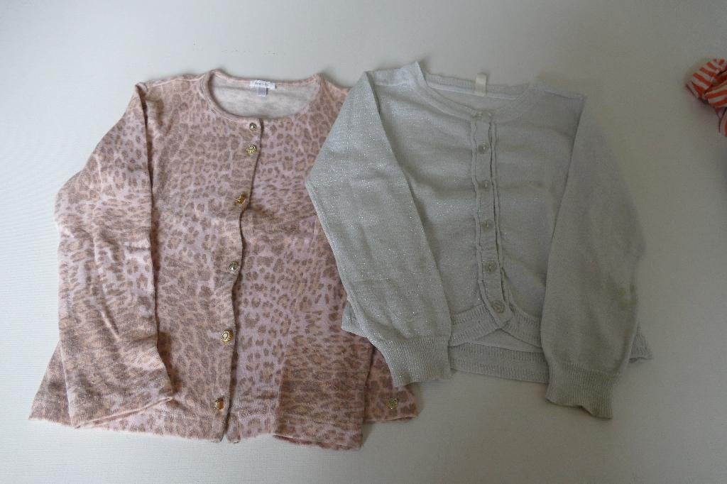 2 gilets: CKS, Microbe: 6 jaar, Pull ou Veste, Comme neuf, Fille, CKS...