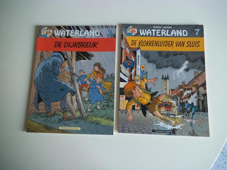 2 strips Waterland 3 - 7   Broeckx, Boeken, Stripverhalen, Zo goed als nieuw, Meerdere stripboeken, Ophalen of Verzenden