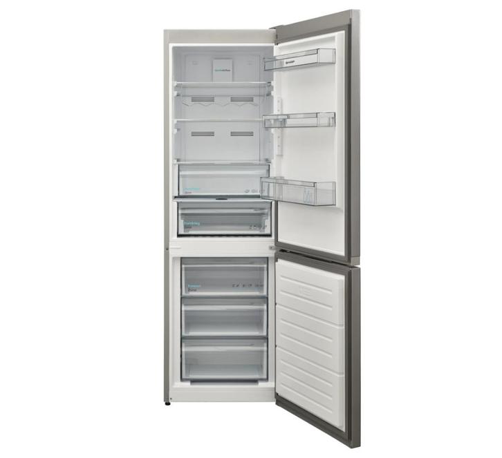 Koel-vriescombinatie te koop – SHARP (431 L, grijs), Electroménager, Réfrigérateurs & Frigos, Comme neuf, Avec compartiment congélateur