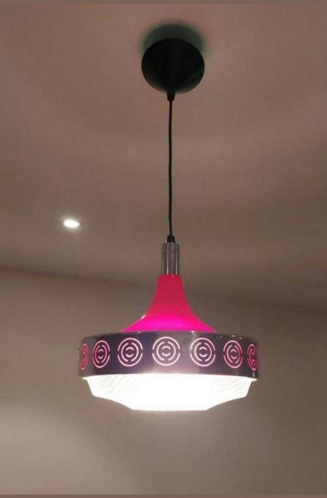 Vintage space age hanglamp 70' Diameter 27cm, Ophalen