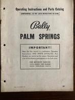 BALLY BINGO PALM SPRINGS manuel, Collections, Enlèvement ou Envoi, Comme neuf