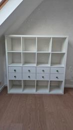 Kallax kast Ikea, 8 schuiven + 12 vakken, Ophalen, Gebruikt, 100 tot 150 cm, 150 tot 200 cm