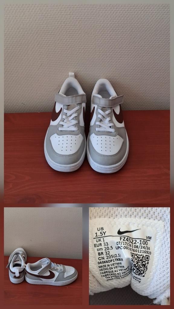 Nike Court Borough Low Recraft
Taille 33, Kinderen en Baby's, Babykleding | Schoentjes en Sokjes, Ophalen