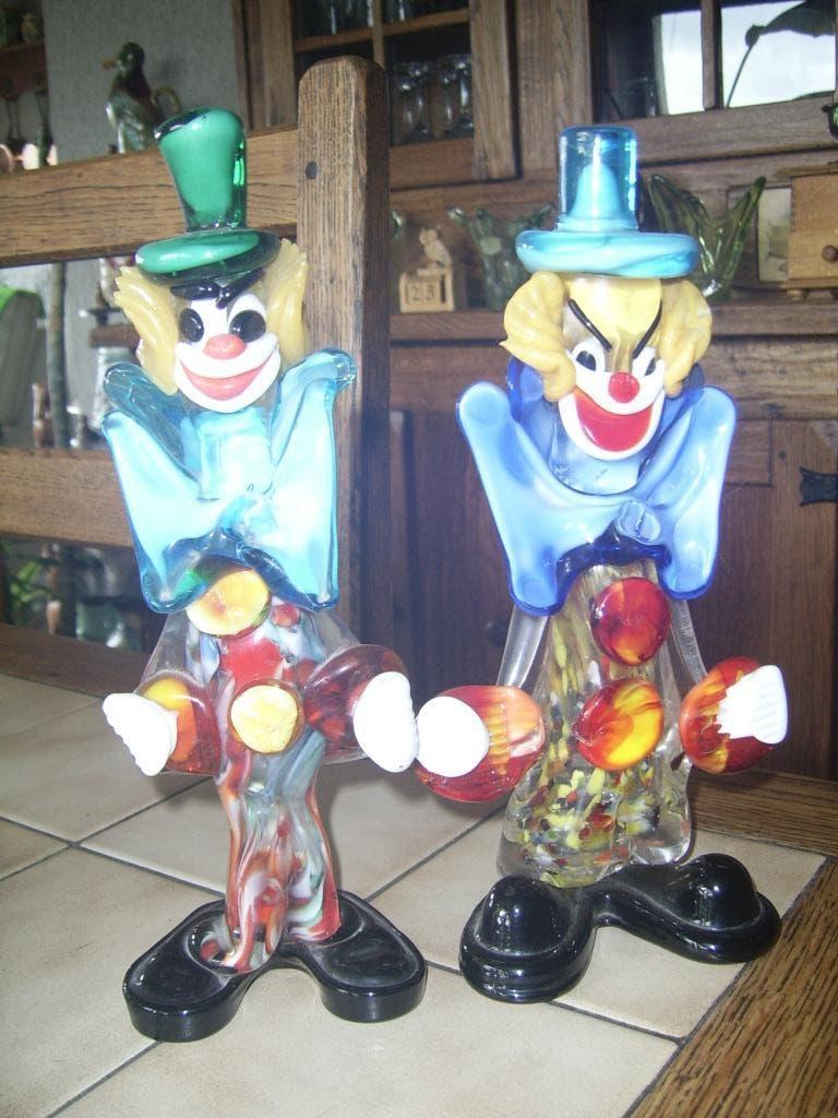 clowns en cristal de murano: prix pour un, Antiquités & Art, Antiquités | Verre & Cristal, Enlèvement ou Envoi