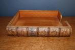 Dépose lettres de bureau en cuir style livre ancien., Antiquités & Art, Enlèvement ou Envoi