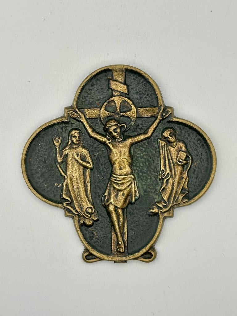 BRONS GEPATTINEERDE KUSPLAAT ATELIER MAX VERRIER,1920, Verzenden