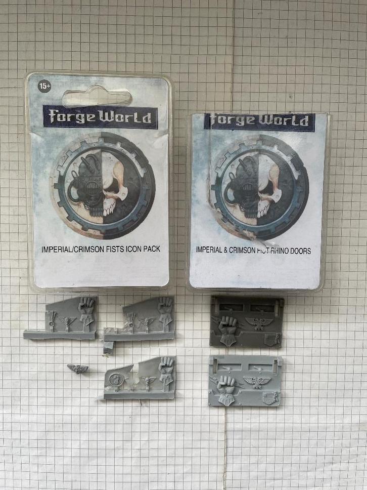 Lot de bitz Imperial/Crimson Fists pour W40K, Hobby & Loisirs créatifs, Wargaming, Utilisé, Warhammer 40000, Enlèvement ou Envoi