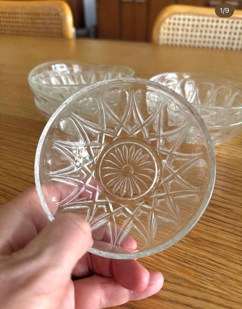 Antieke dessertkommetjes, Ophalen of Verzenden, Glas