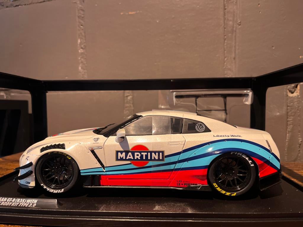 Liberty Walk Nissan GTR, Enlèvement, Comme neuf, Solido