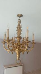 Drie massief koperen lusters. 1 grote, 2 kleine, Ophalen