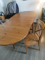 Table de sam + 6 chaises bois brut IKEA, Maison & Meubles, 150 à 200 cm, Cinq personnes ou plus, Comme neuf, Enlèvement