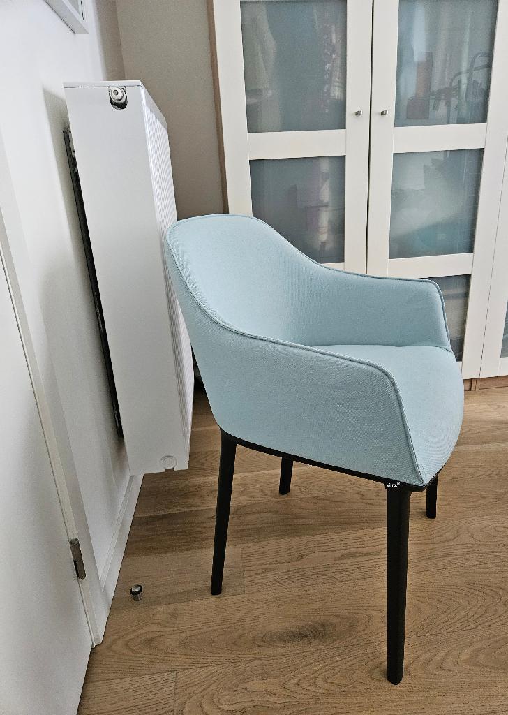 Chaise Vitra softshell ice bleu, Maison & Meubles, Tissus, Comme neuf, Enlèvement, Design contemporain