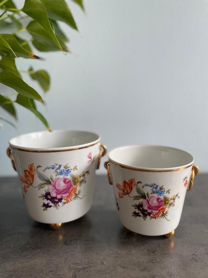 Cache-pots vintage en porcelaine, Antiquités & Art, Antiquités | Porcelaine, Enlèvement
