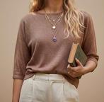 vintage roze goudkleurige glitter trui, Vintage, Envoi, Taille 36 (S), Rose