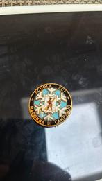 Vintage pin skischool, Ophalen of Verzenden, Gebruikt, Sport, Speldje of Pin