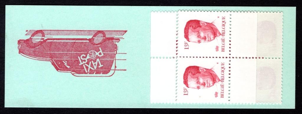 B18-V MNH 1986 - Postzegelboekje - Variëteit auto naar boven, Postzegels en Munten, Ophalen of Verzenden, Postfris, Postfris