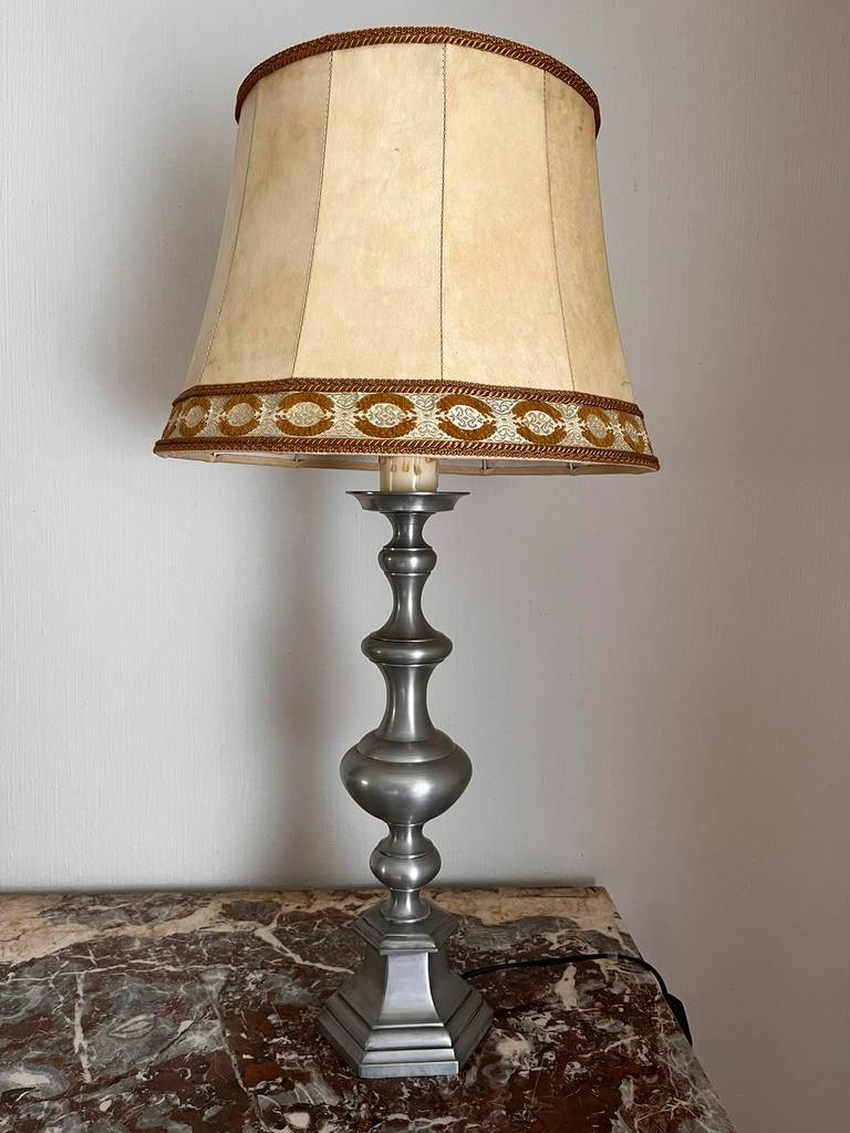 Tinnen staanlamp, Enlèvement ou Envoi, Comme neuf